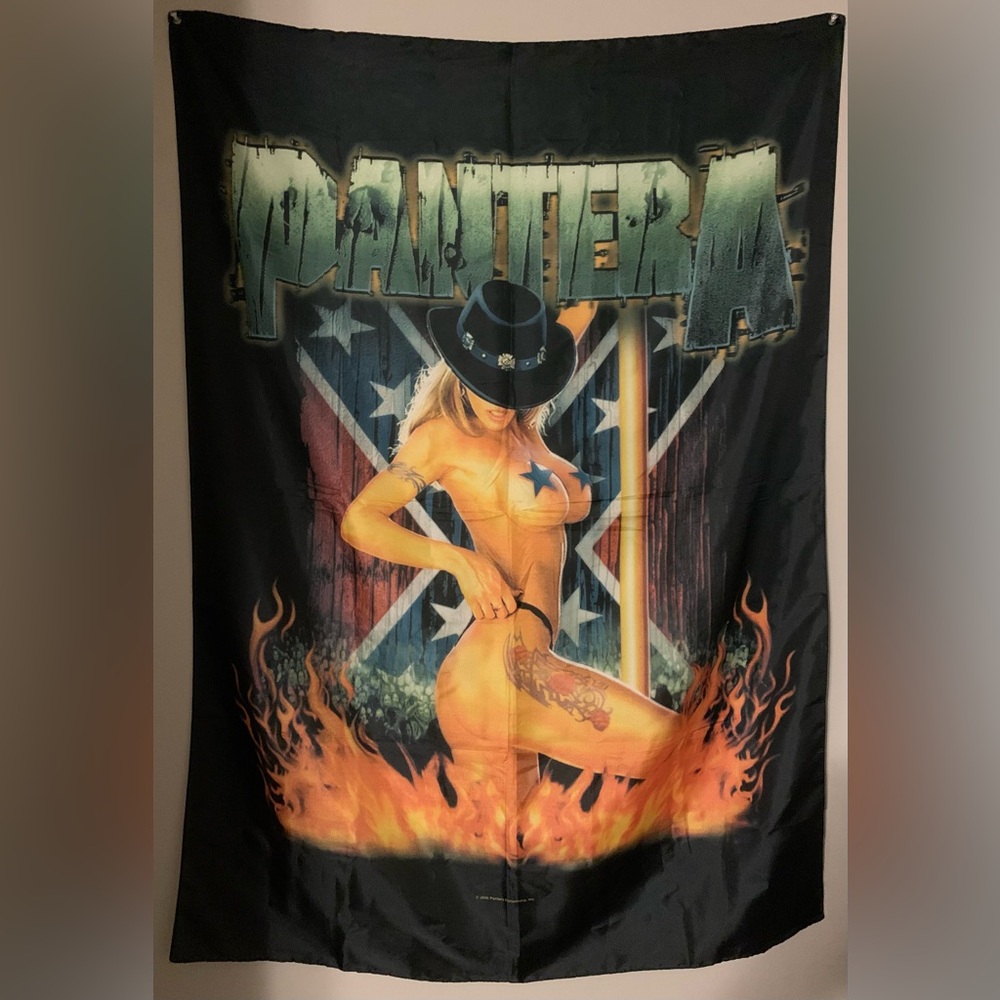 Vintage 2006 pantera wall flag